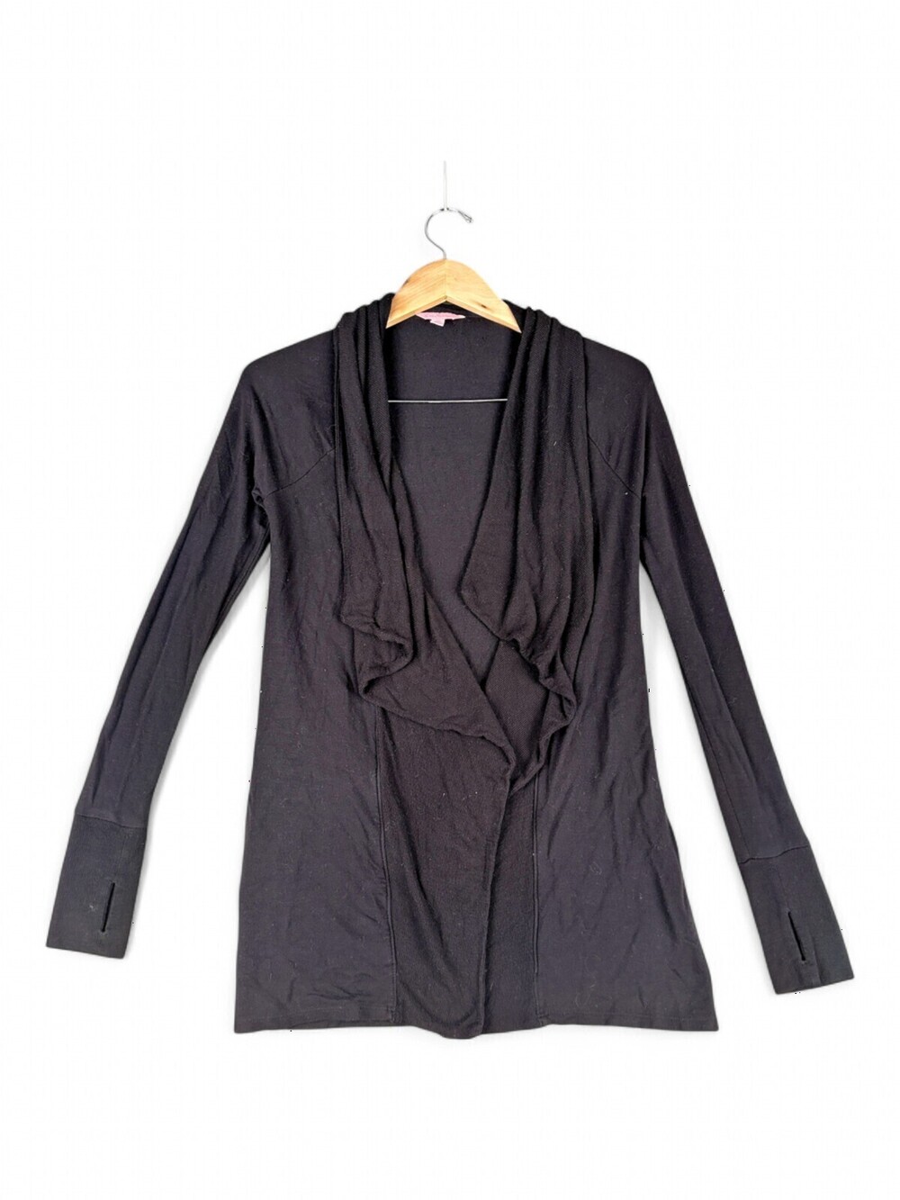 Lilly Pulitzer Black Draped Open Cardigan XXS